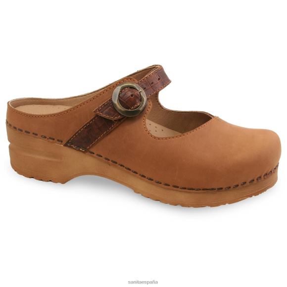 sanita_zapatos_mujer_chester_nt6n19_conac.jpg Sanita zapatos mujer chester NT6N19 coñac - Image 1